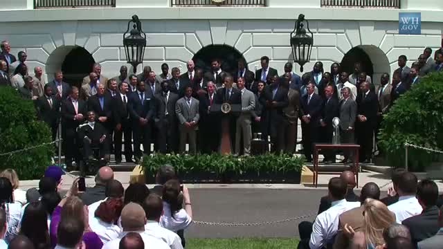 President Obama Honors Superbowl XLVII Champion Baltimore Ravens