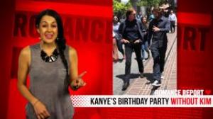 Kanye West Parties Without Kim Kardashian at Birthday Party!