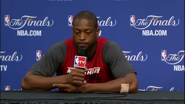 Dwyane Wade Finals Press Conference: The Big 3 in Game 4
