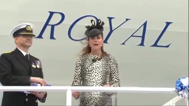 Duchess Kate Formally Names Cruise Ship