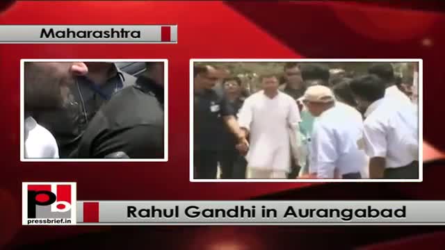Rahul Gandhi visits Aurangabad: Promises to water crisis