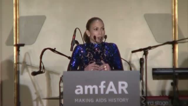 amfAR Inspiration Gala 2013: Jennifer Lopez receives amfAR's Humanitarian Award