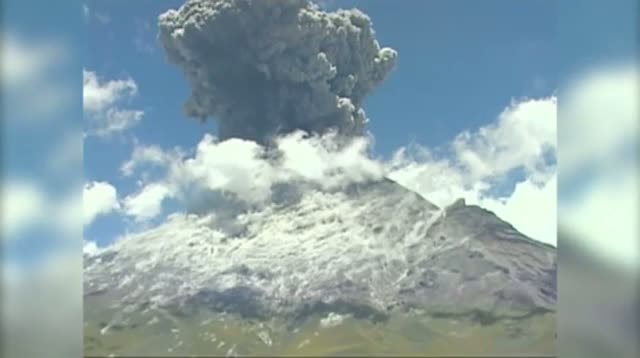 Volcano Erupts Near Mexico City
