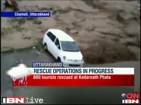 Cars swept away as floods wreak havoc in Uttarakhand