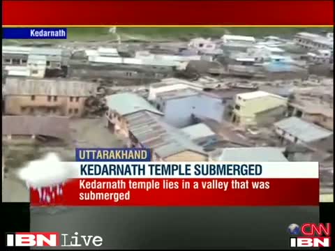 Kedarnath shrine submerged in mud as flood ravages the area