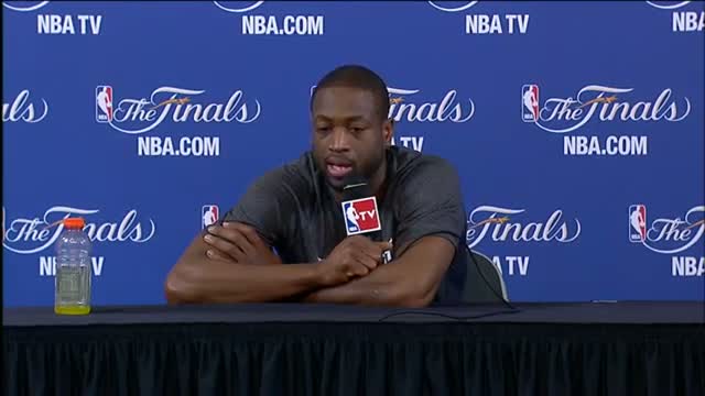 Dwyane Wade NBA Finals Press Conference: LeBron's Performance