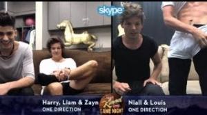 One Direction Shows Off American Accents, Underwear & Mustaches on Jimmy Kimmel Live