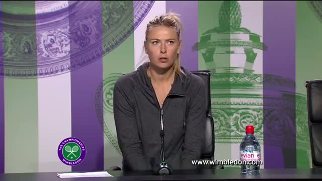 Maria Sharapova first round Wimbledon press conference