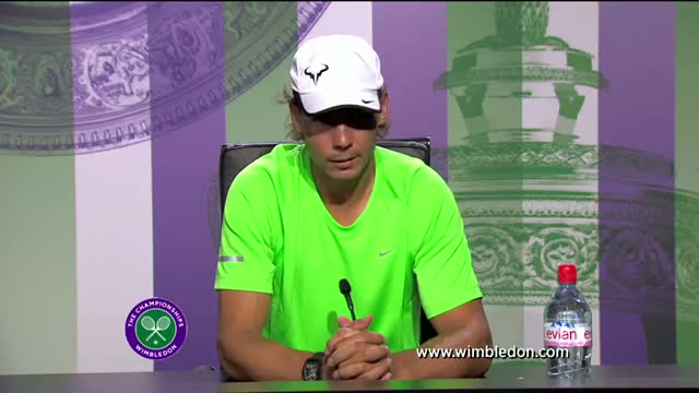 Rafael Nadal first round Wimbledon press conference