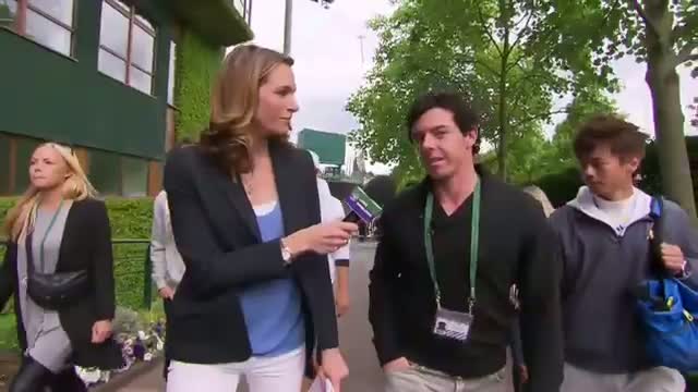 Golf star Rory McIlroy talks to Live @ Wimbledon