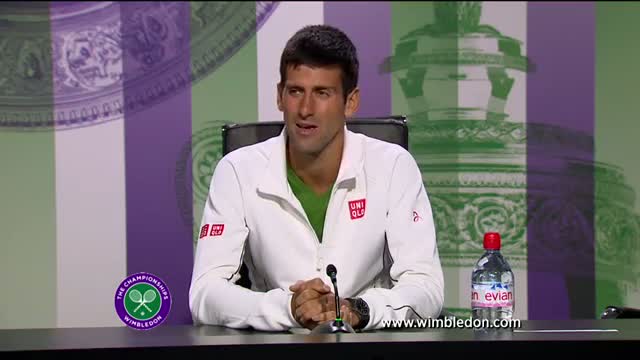 Novak Djokovic first round Wimbledon press conference