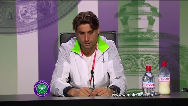 David Ferrer first round Wimbledon press conference