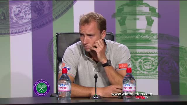 Steve Darcis second round Wimbledon press conference