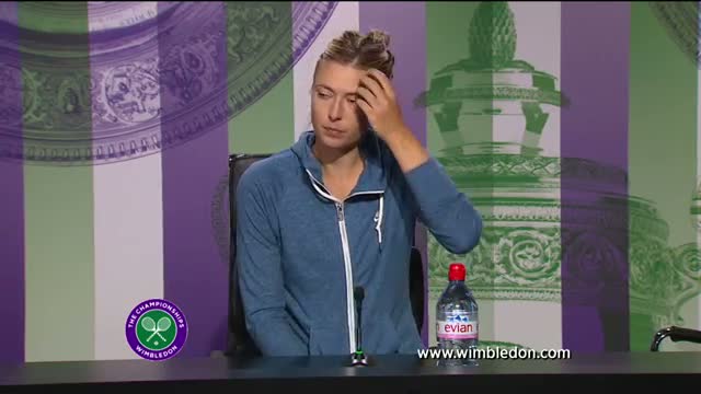 Maria Sharapova second round Wimbledon 2013 press conference