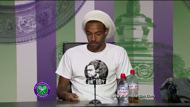 Dustin Brown second round Wimbledon 2013 press conference