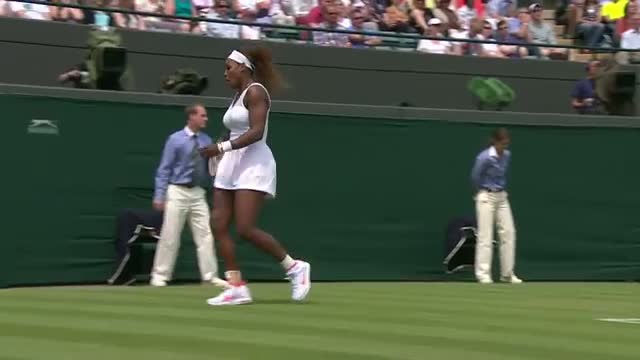 Serena Williams v Caroline Garcia - Wimbledon 2013 Day 4 Highlights
