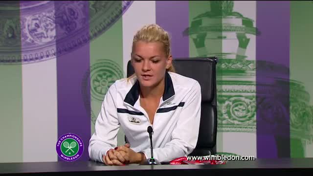 Agnieszka Radwanska second round Wimbledon 2013 press conference