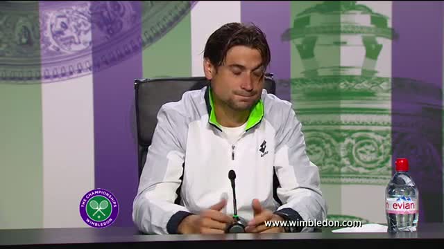 David Ferrer second round Wimbledon 2013 press conference