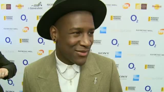Labrinth gives advice to Glastonbury festival goers at the Nordoff Robbins Silver Clef Awards