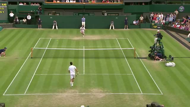 Novak Djokovic v Jeremy Chardy - Wimbledon 2013 Day 6 Highlights