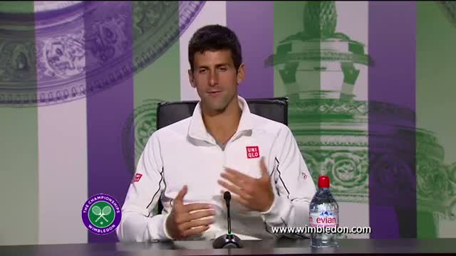 Novak Djokovic third round Wimbledon 2013 press conference