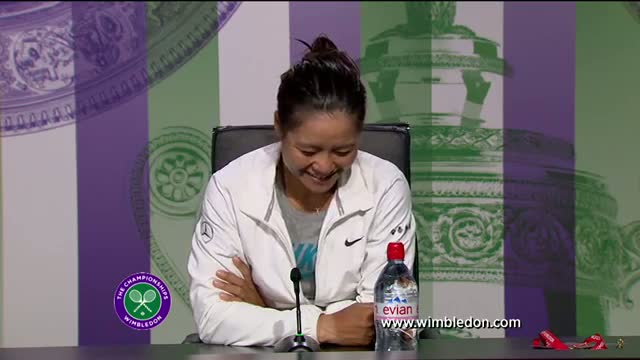 Li Na discusses quarter-final defeat at Wimbledon 2013