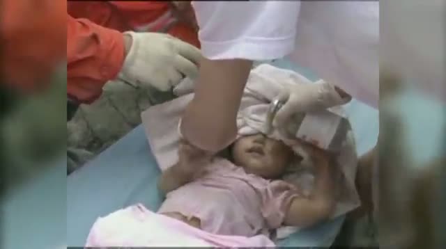 Baby Rescued From China Landslide Rubble