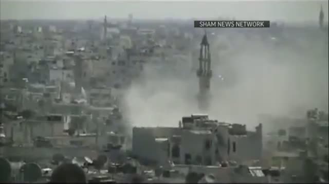 Airstrikes, Violence in Homs, Syria