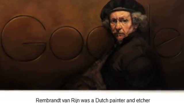 Rembrandt van Rijn - Google Doodle - Rembrandt van Rijn's 407th Birthday