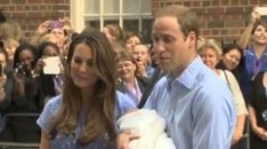 First Appearance of the Royal Baby with Kate and Prince William