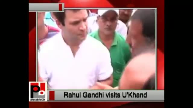 Rahul Gandhi visits flood-hit Uttarakhand; meets survivors