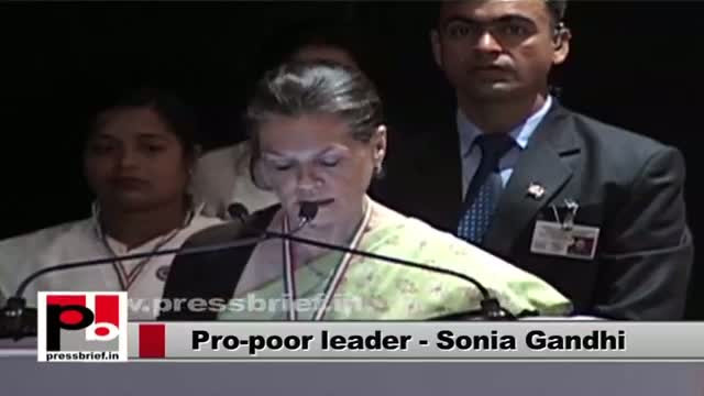 Sonia Gandhi - always committed for the welfare of common man