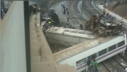 Train Crash In Spain 'At Least 10 Killed' Train Derailment in Spain Train Wreck Injures death