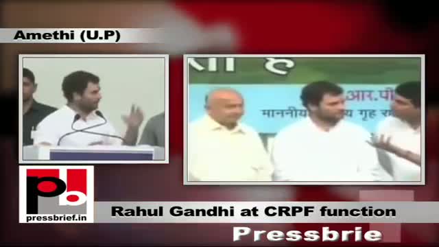 Rahul Gandhi in Amethi strikes emotional chord with CRPF Jawans