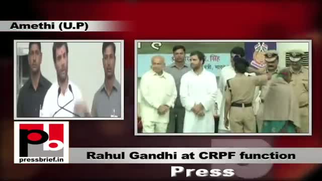 Rahul Gandhi attends CRPF function at Amethi
