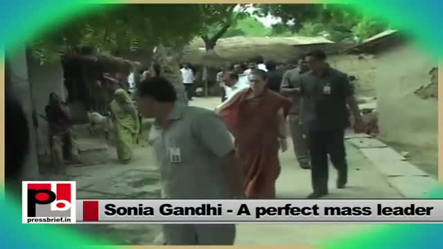 Sonia Gandhi - committed for the welfare of aam aadmi