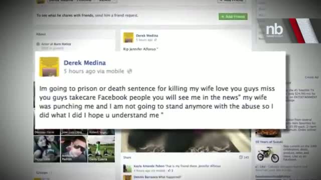 Derek Medina, Fla. man, posts picture of dead wife, confession to her murder on Facebook, report says