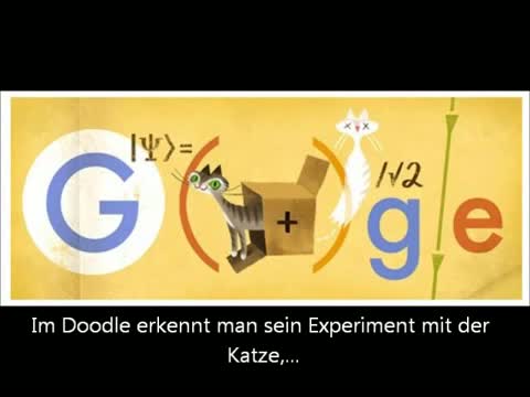 Google Doodle celebrates Nobel prize-winning Austrian quantum physicist Erwin Schrödinger (and his dead / not dead theoretical cat)