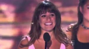 Lea Michele(Glee) speech for Cory Monteith Teen Choice Awards 2013
