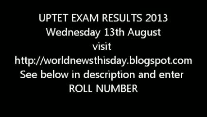 UPTET 2013 Results Declared