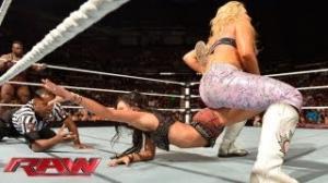 The Great Khali & Natalya vs. Big E Langston & AJ Lee: Raw, August 12, 2013