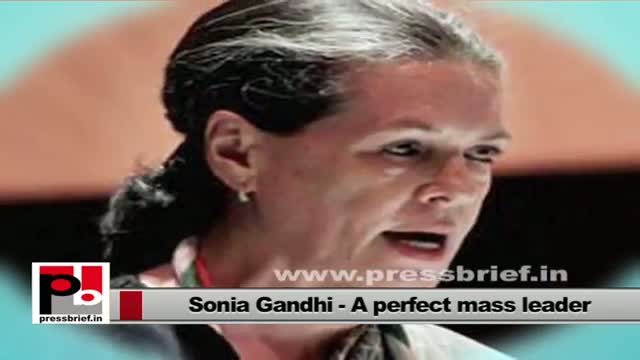 Sonia Gandhi's vision - Inclusive growth and welfare of the poor