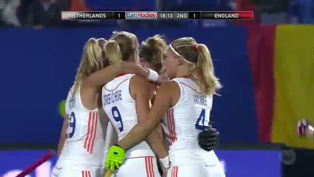 Netherlands vs England - Women's EuroHockey Championships Belgium Semi Final [24/08/13]