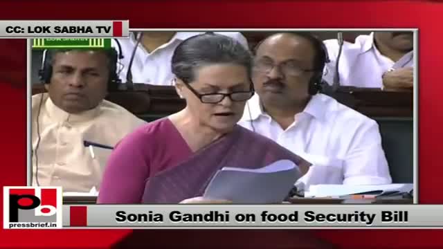 Sonia Gandhi calls Food Bill historic, says Congress is keeping its promise