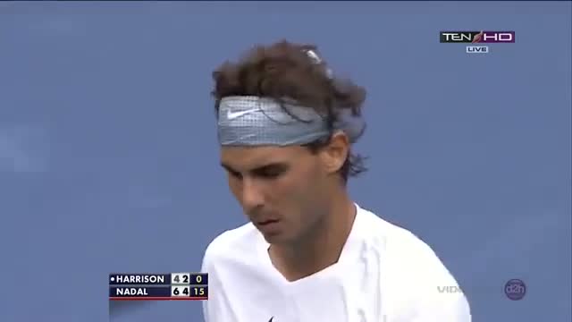 Rafael Nadal vs Ryan Harrision - US Open 2013 - Set 2 (Part 3)