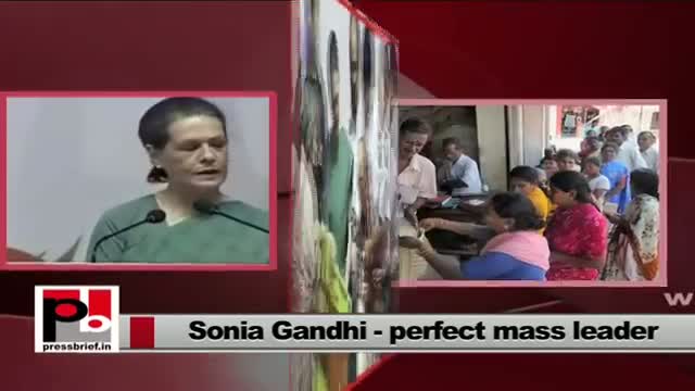 Sonia Gandhi talks about UPA's historic Food Security Bill