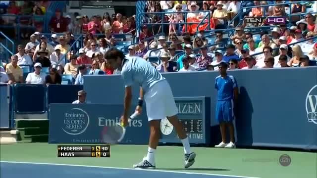 ROGER FEDERER VS TOMMY HASS Highlights 3rd Round Cincinnati Masters 2013