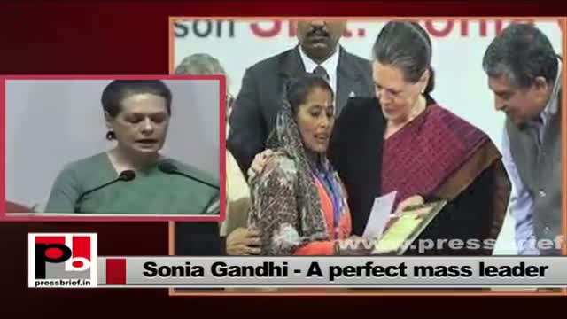 Sonia Gandhi - the driving force behind Food Security Bill