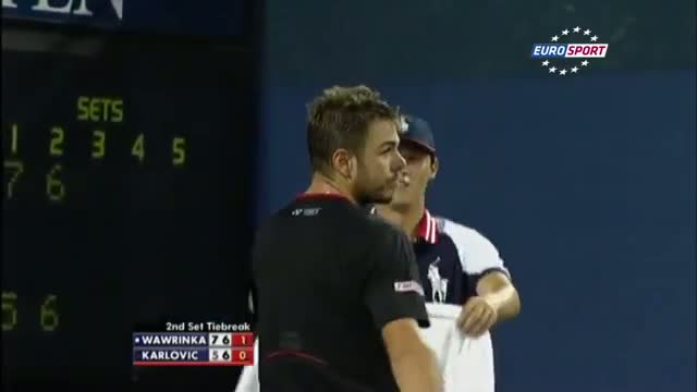 Stanislas Wawrinka vs Ivo Karlovic - Highlights - US Open 2013 (R2)