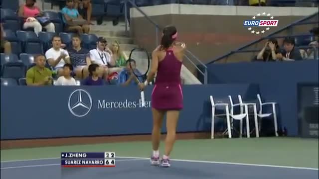 Carla Suarez Navarro vs Jie Zheng - Highlights - US Open 2013 (R3)